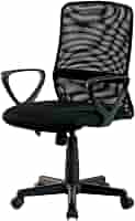 Amazon.co.jp: 弘益 メッシュバックチェア ブラック KHC-832L